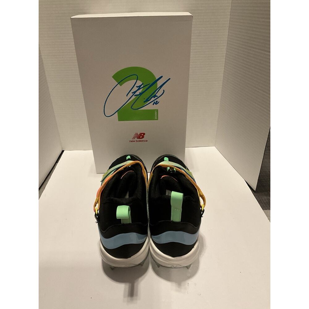 New Balance FuelCell Lindor 2 Baseball Cleats Size 11.5 Black Orange NIB - Picture 4 of 7